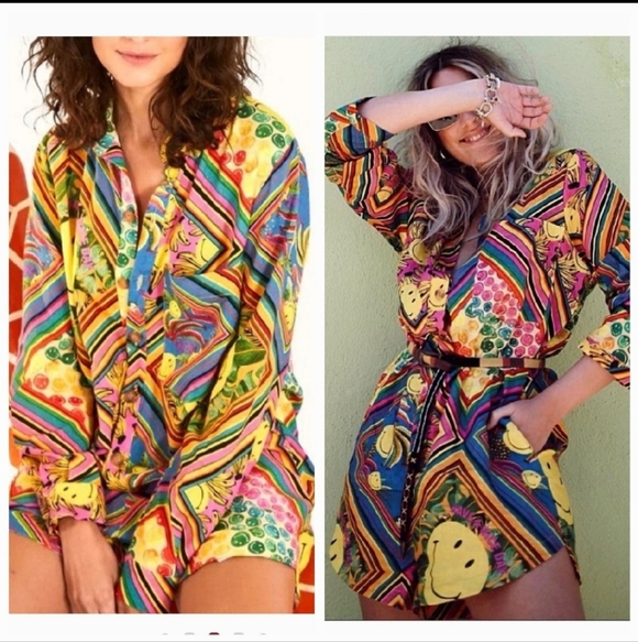 Ulla Johnson Pants - Farm Rio Smiley Romper